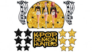 Съедобная картинка Huntrix Охотники на демонов №4 Съедобная картинка Huntrix Охотники на демонов №4