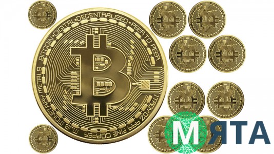 Съедобная картинка Биткоины