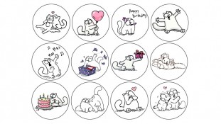 Съедобная картинка Коты 7