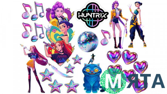 Съедобная картинка Huntrix Охотники на демонов №2