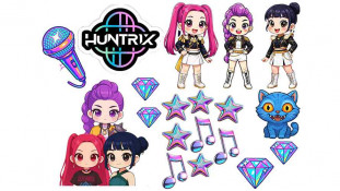 Съедобная картинка Huntrix Охотники на демонов №3