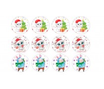 Новогодняя картинка Зайцы №5