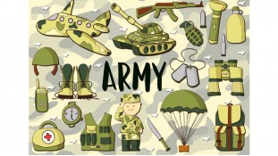 Съедобная картинка "Армия" 