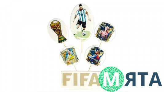 Набор сахарных топперов Fifa