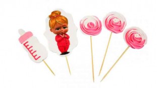 Набор сахарных топперов Беби Босс Девочка Набор сахарных топперов Беби Босс Девочка