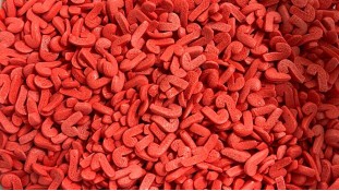 Сахарная посыпка Посохи Красные 