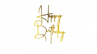 Топпер "Happy Birthday" №29, картон Топпер "Happy Birthday" №29, картон