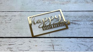 Боковой топпер "Happy Birthday" №23, картон