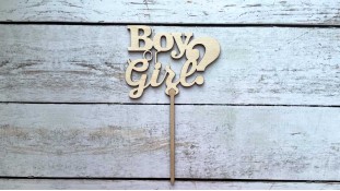 Топпер "Boy-or-Girl", дерево Топпер "Boy-or-Girl", дерево