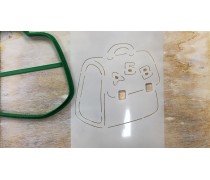 Вырубка + трафарет Портфель